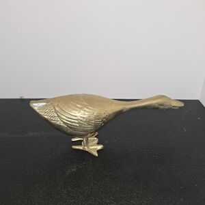 Vintage Brass Goose Figurine